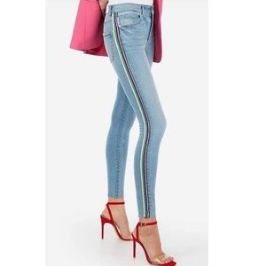 express Raw  Ankle Cuff  w/ Multi Color  Side